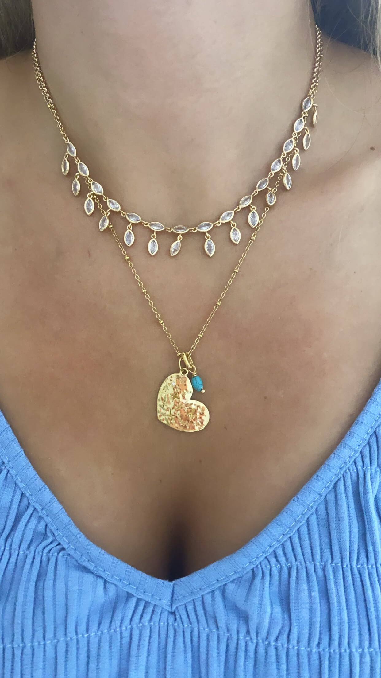 PINGENTE TURQUESA OURO