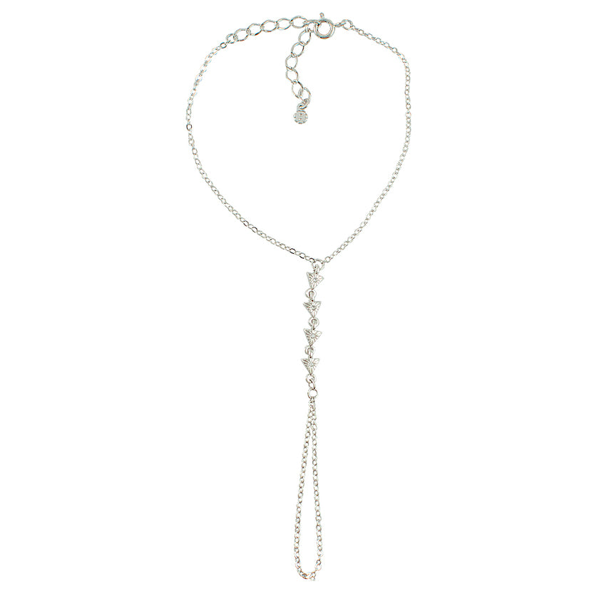 Pulseira de Mão Egito Ródio