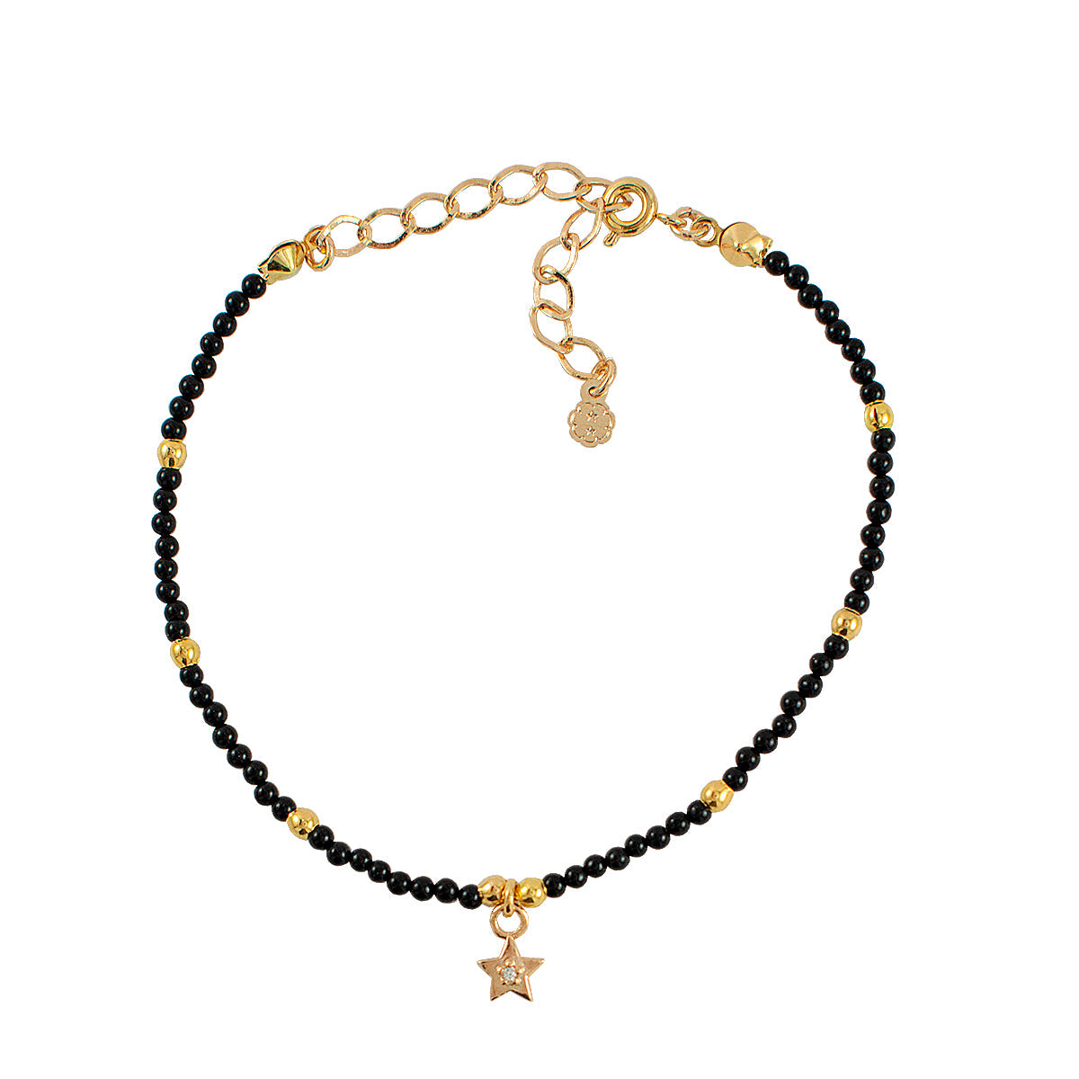 PULSEIRA MINI ONIX PROTETORA OURO - Anilú