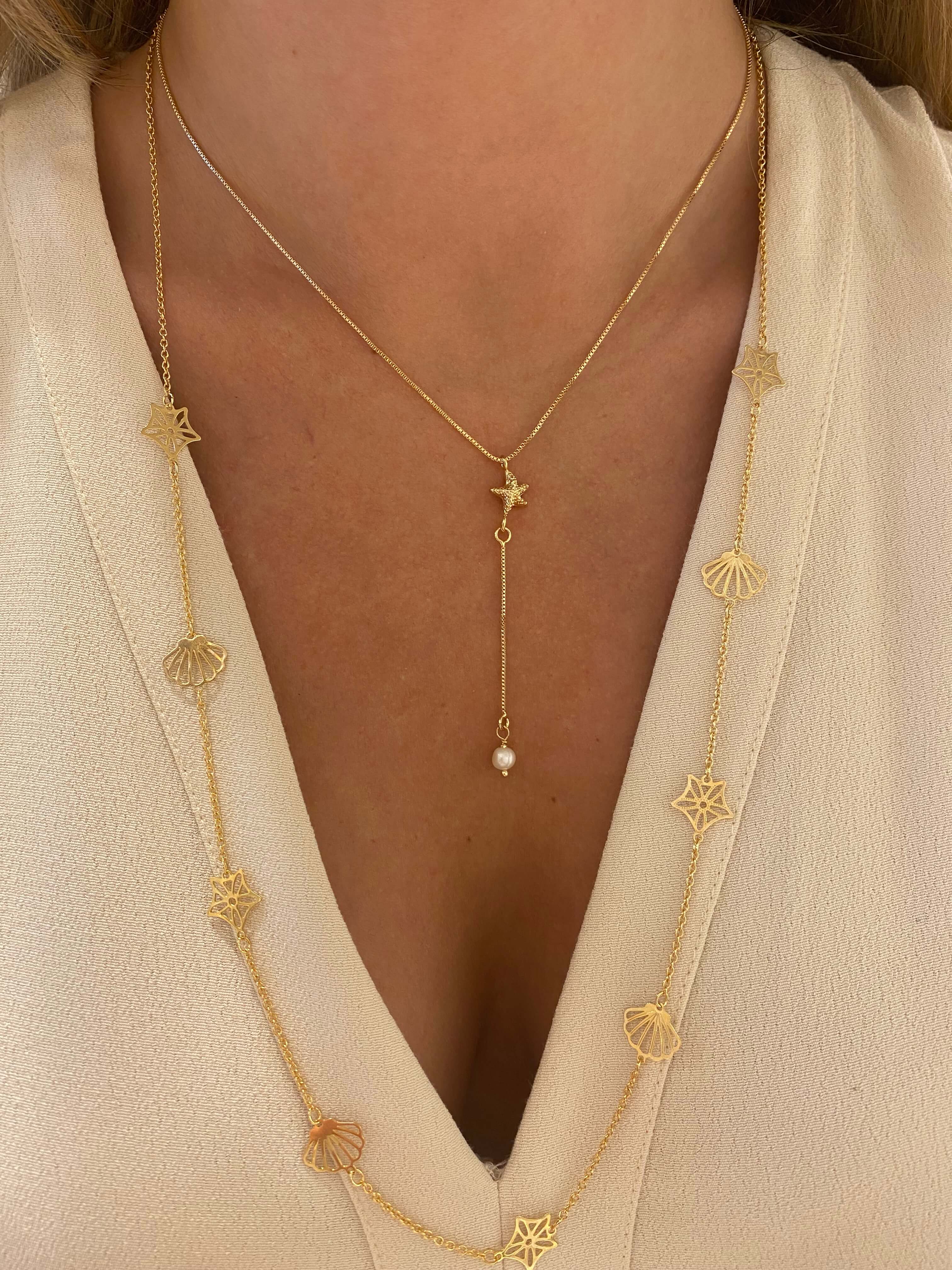COLAR ESTRELA DE TULUM OURO