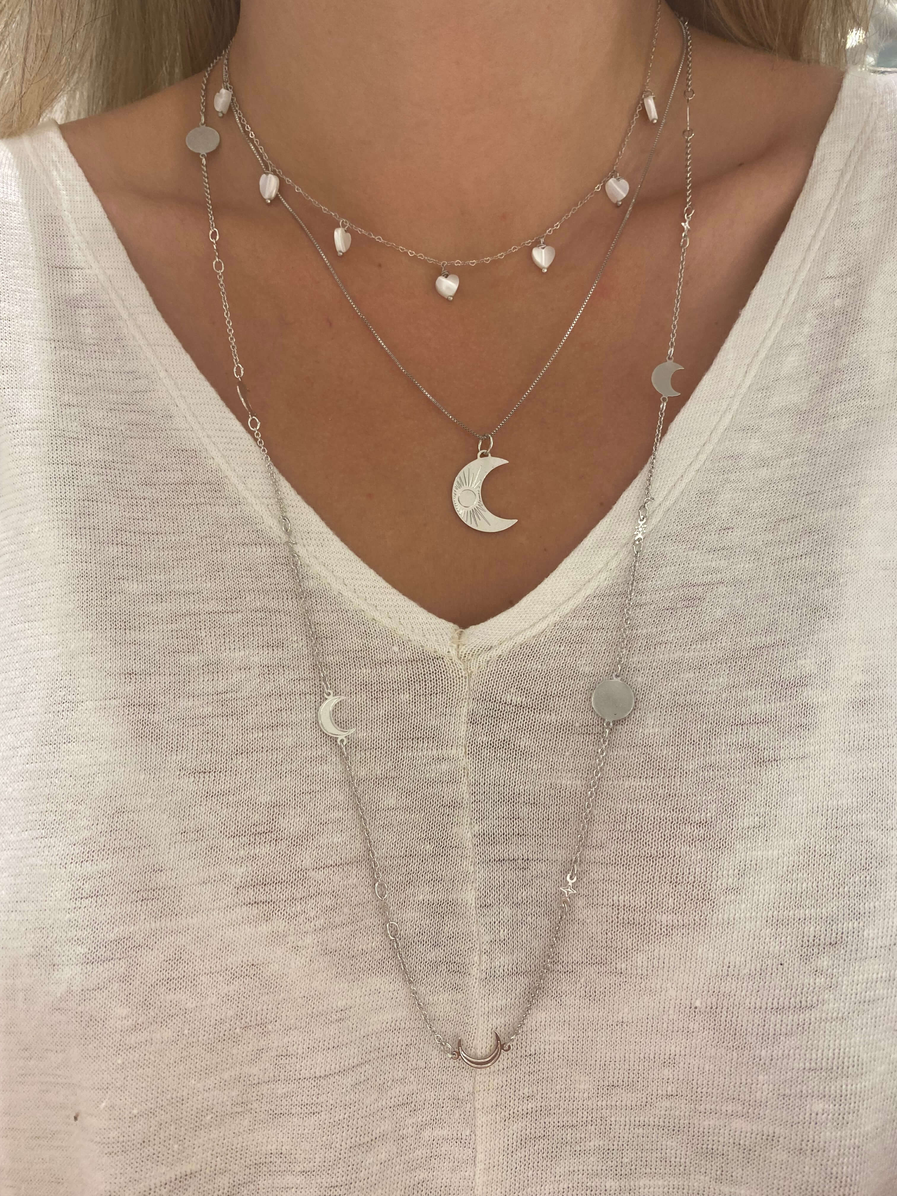 COLAR FASES DA LUA COMPRIDO RÓDIO - Anilú