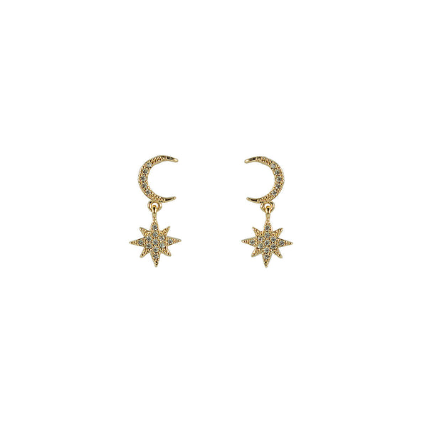 BRINCO LUA ESTRELA OURO