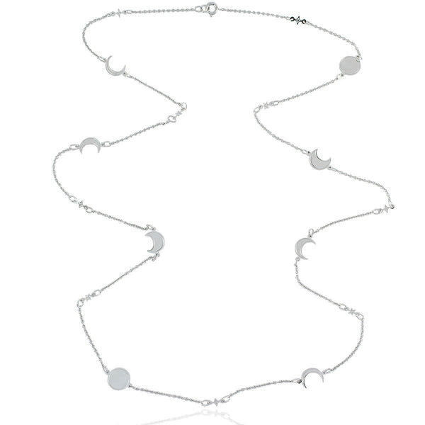 COLAR FASES DA LUA COMPRIDO RÓDIO