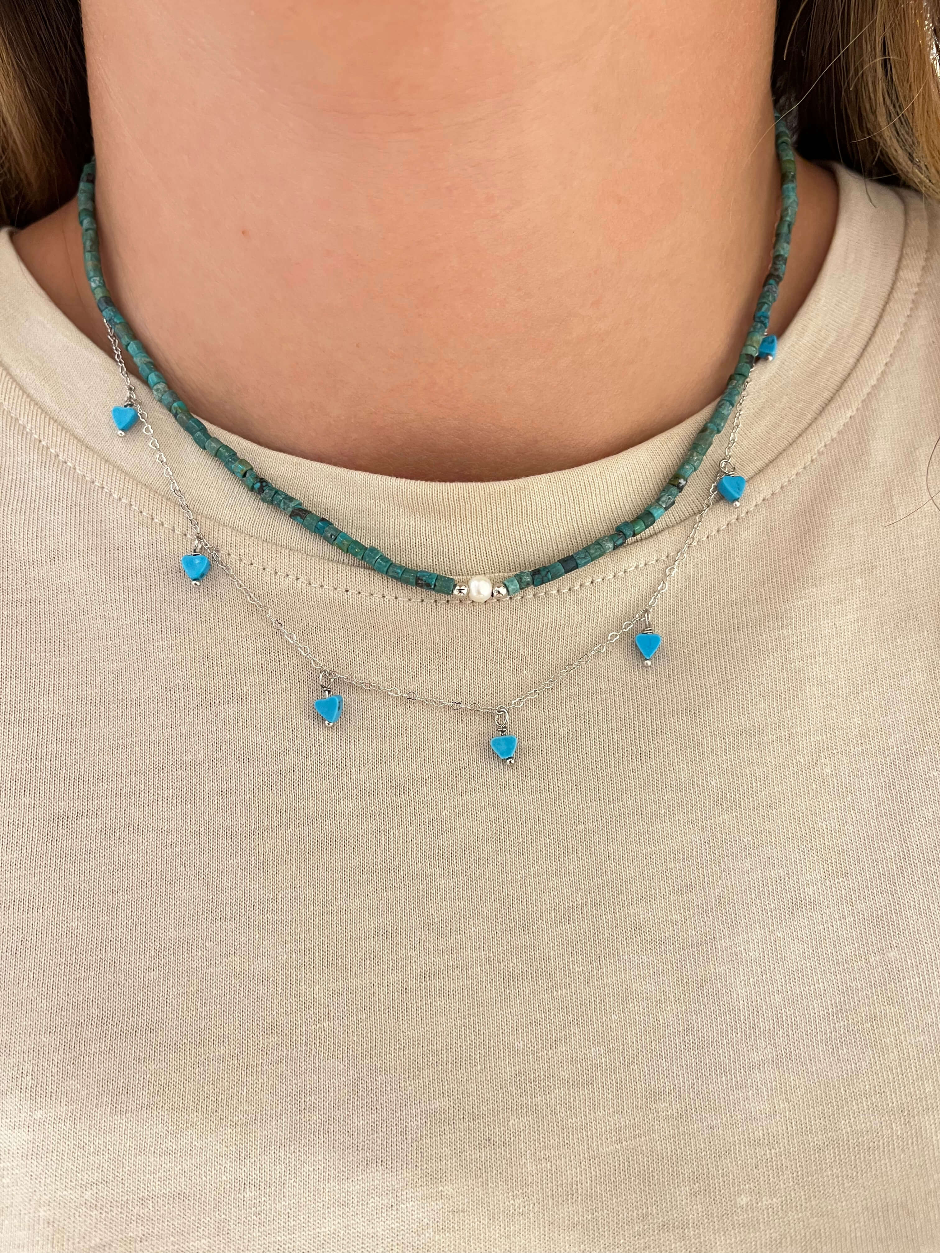 COLAR MINI TURQUESA RÓDIO - Anilú
