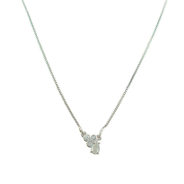 COLAR FLORESCER BRANCO RÓDIO