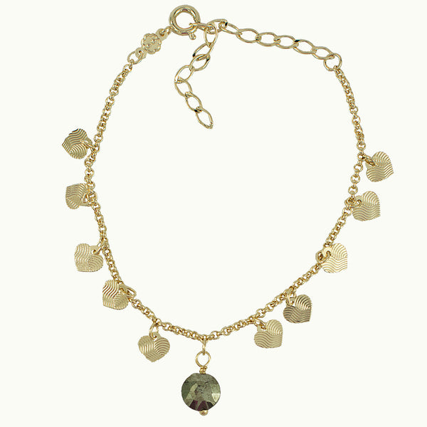 PULSEIRA HEART PIRITA OURO