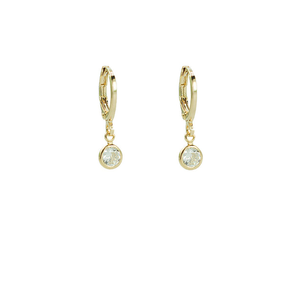 ARGOLA ZIRCÔNIA LUZ OURO