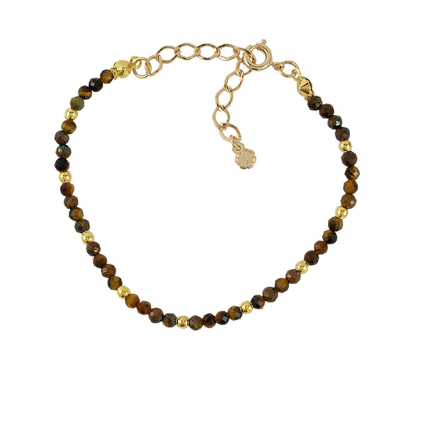 PULSEIRA MINI OLHO DE TIGRE OURO