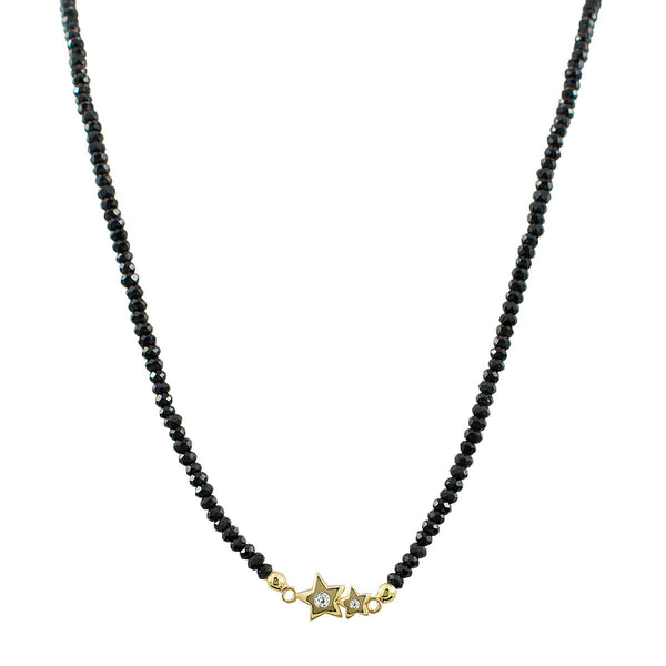 CHOKER NOITE ESTRELADA ESPINÉLIO OURO