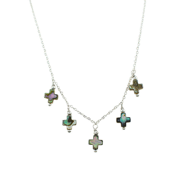 COLAR CRUZ ABALONE RÓDIO