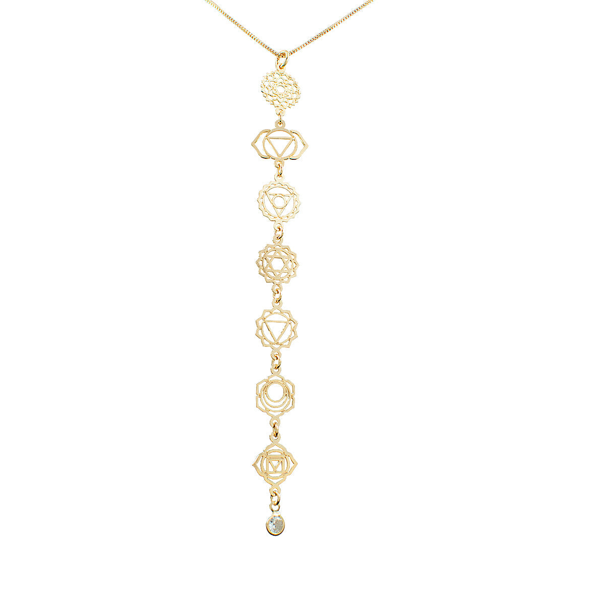 CHOKER CHAKRAS OURO - Anilú