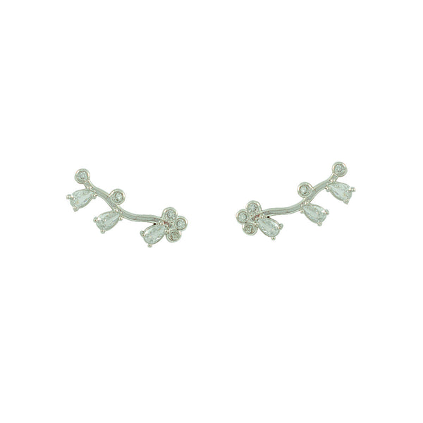 EARCUFF FLORESCER BRANCO RÓDIO