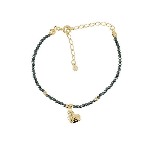 PULSEIRA TRUE LOVE HEMATITA OURO