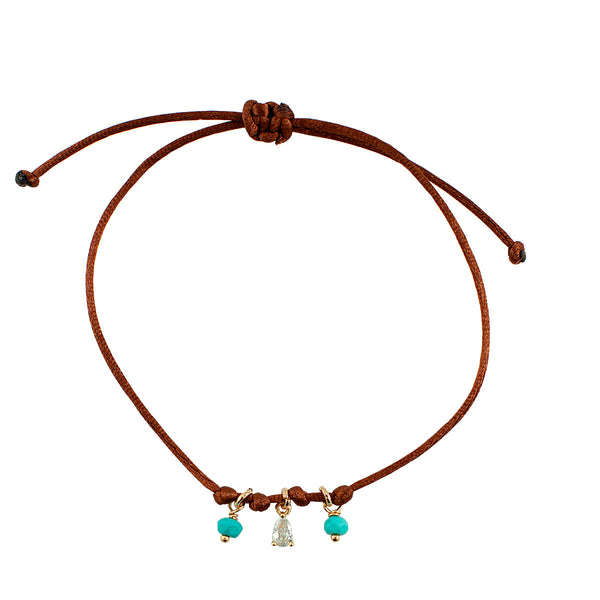 PULSEIRA CELEBRAR TURQUESA OURO