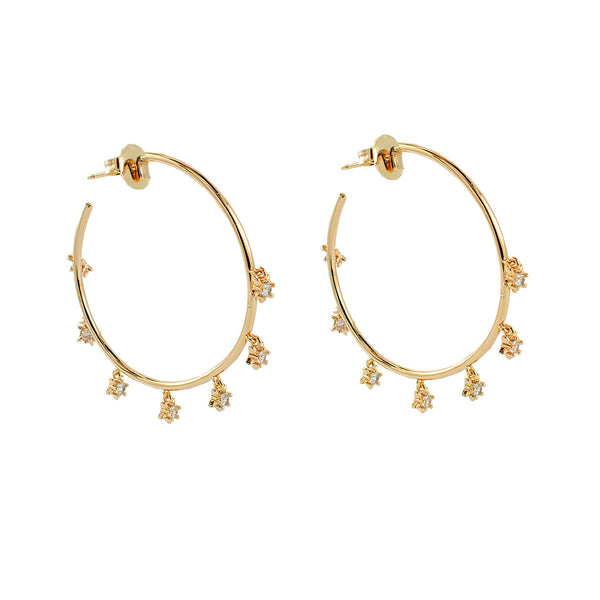 ARGOLA BRILHO INTERIOR OURO