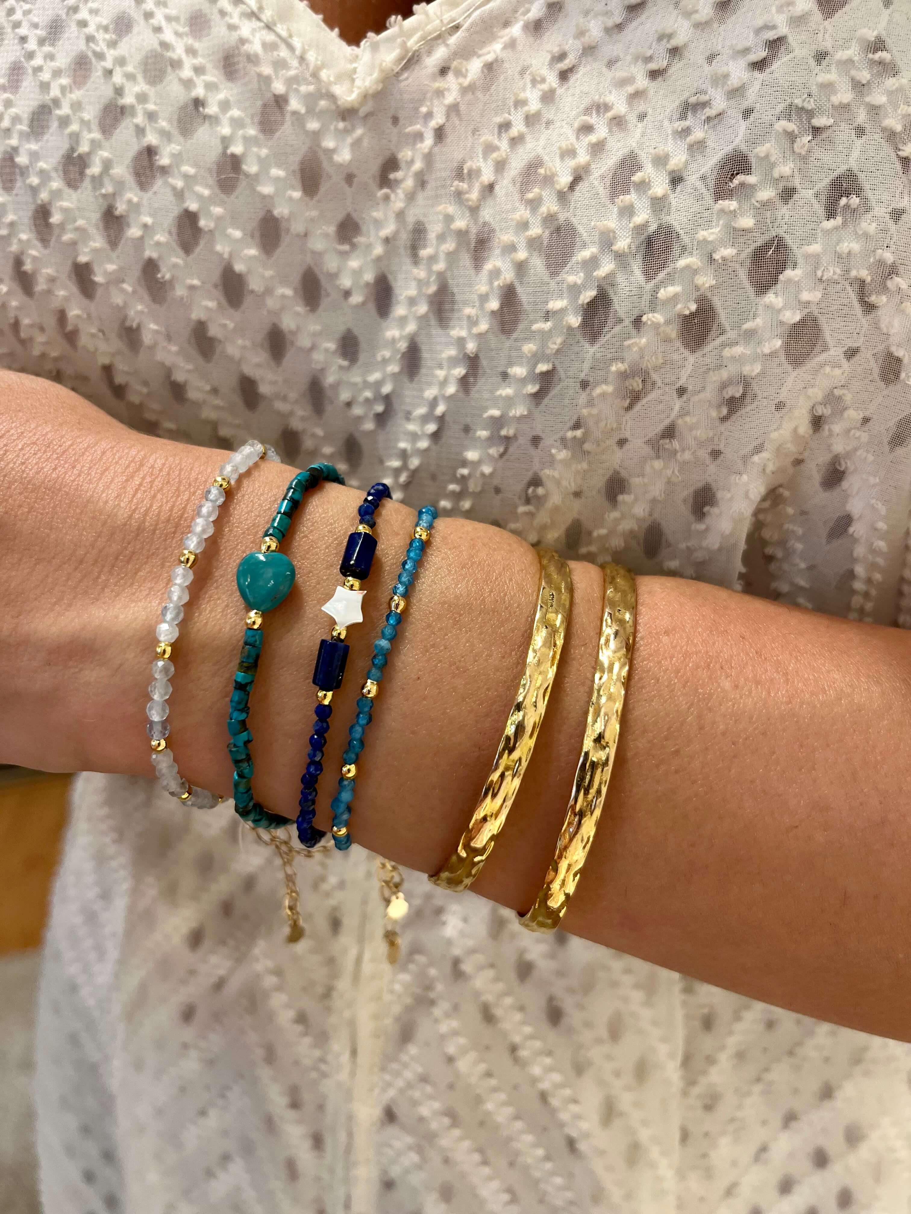 PULSEIRA MINI APATITA OURO