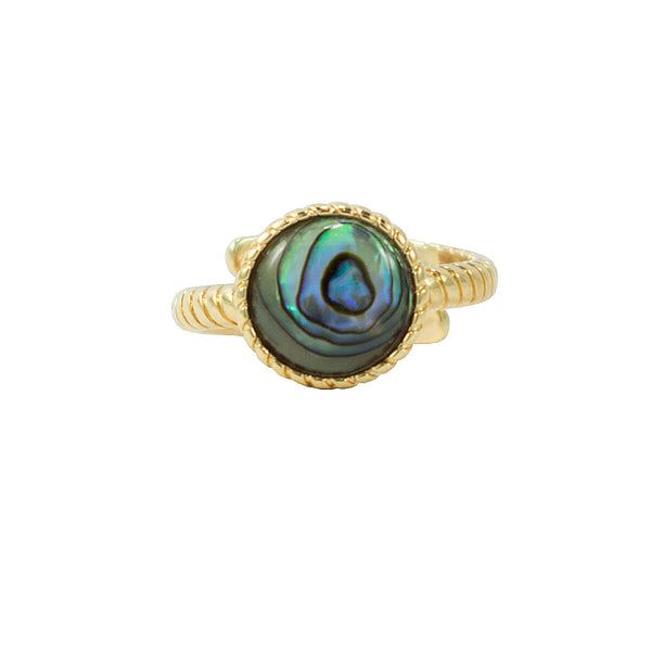 ANEL  AUTOESTIMA ABALONE OURO