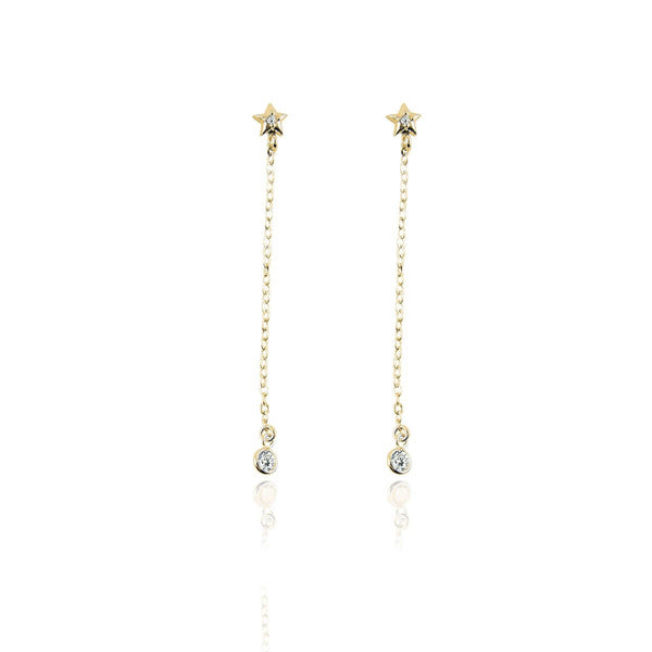 BRINCO ESTRELA CADENTE OURO