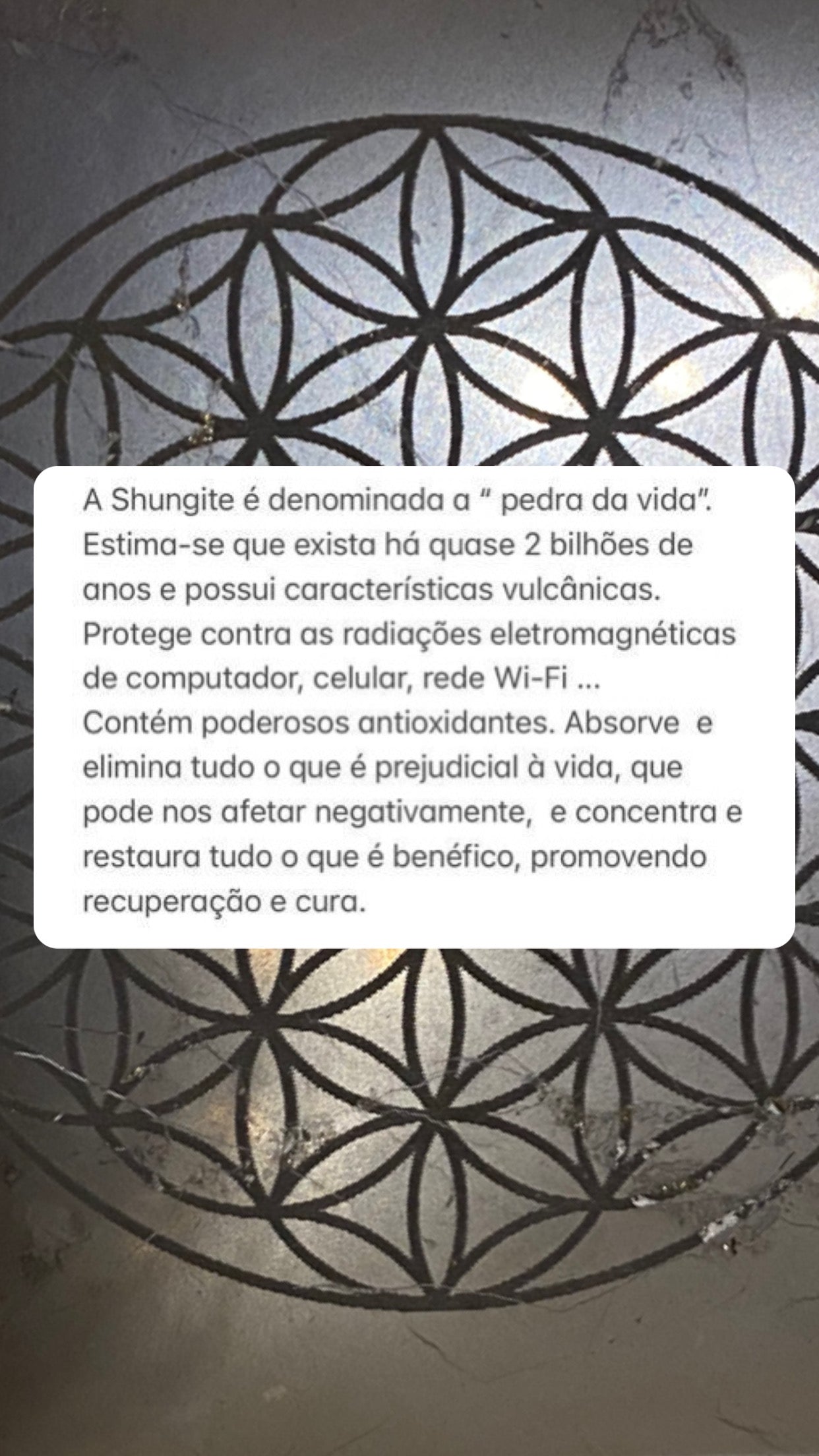 SHUNGUITA RETANGULAR PARA CELULAR