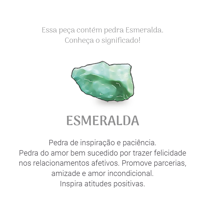 PULSEIRA ALICENT ESMERALDA OURO