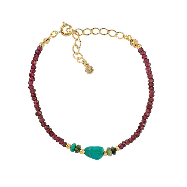 PULSEIRA GRANADA OURO