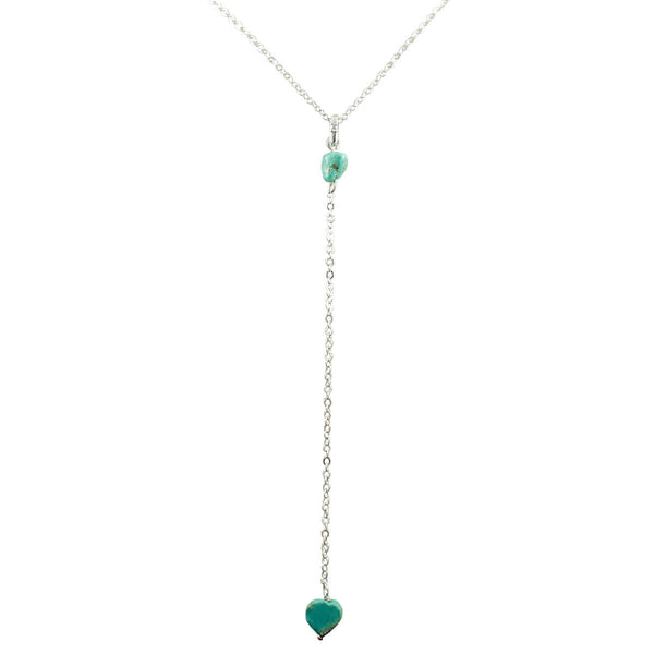 COLAR PÊNDULO SANCHO TURQUESA RÓDIO