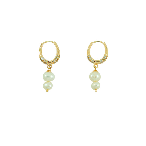 ARGOLA PEROLA LUZ OURO