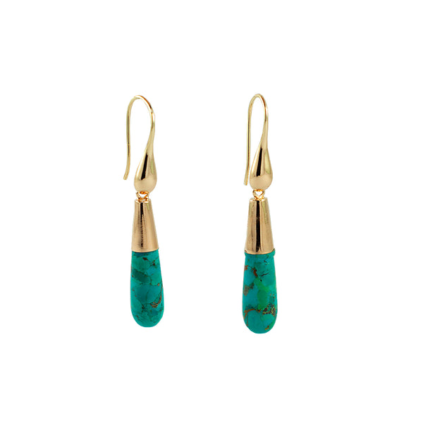 Brinco pingo turquesa 338   *