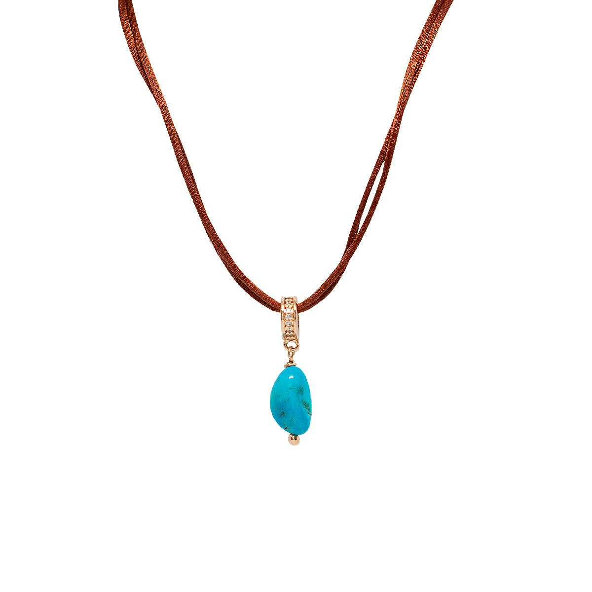Choker arizona turquesa ouro