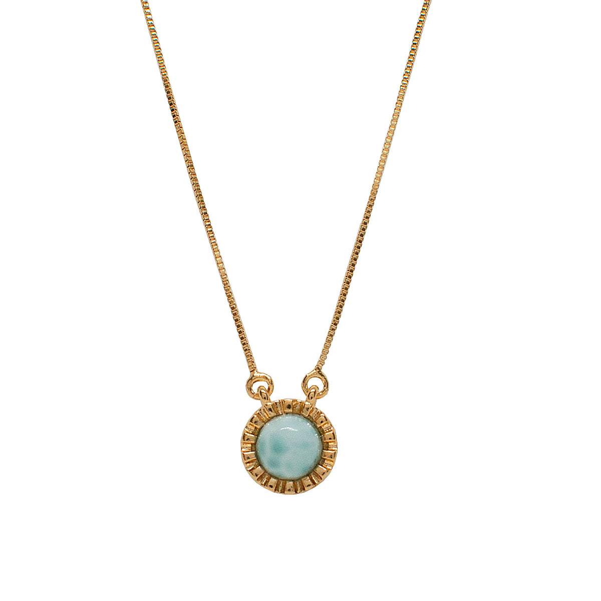 Colar Raiar Larimar Ouro - Anilú