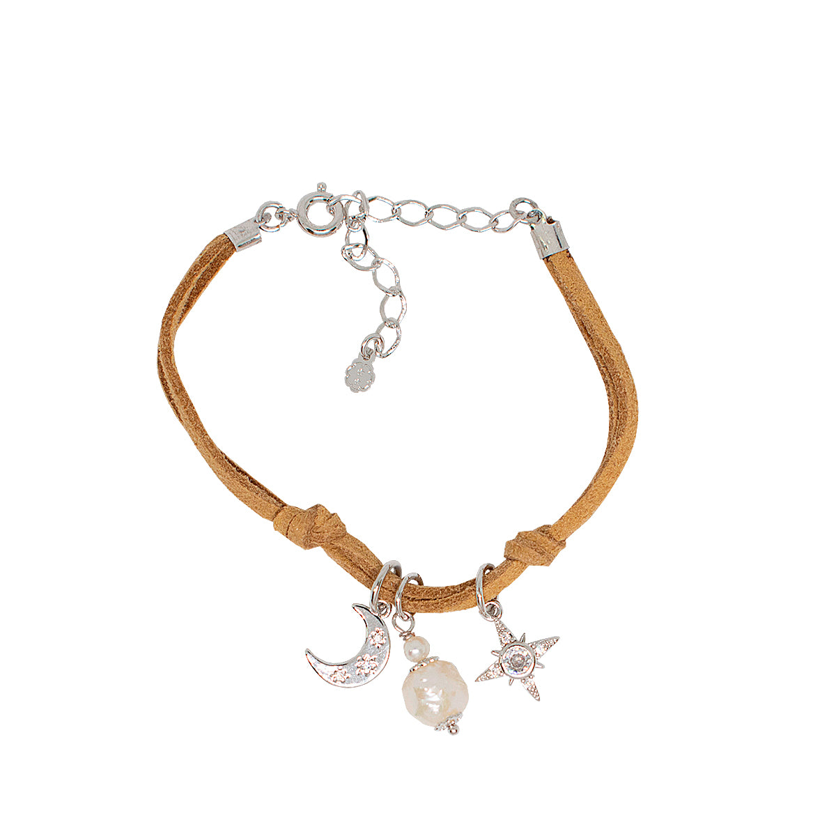 PULSEIRA COURO ESTRELAR RODIO   * - Anilú