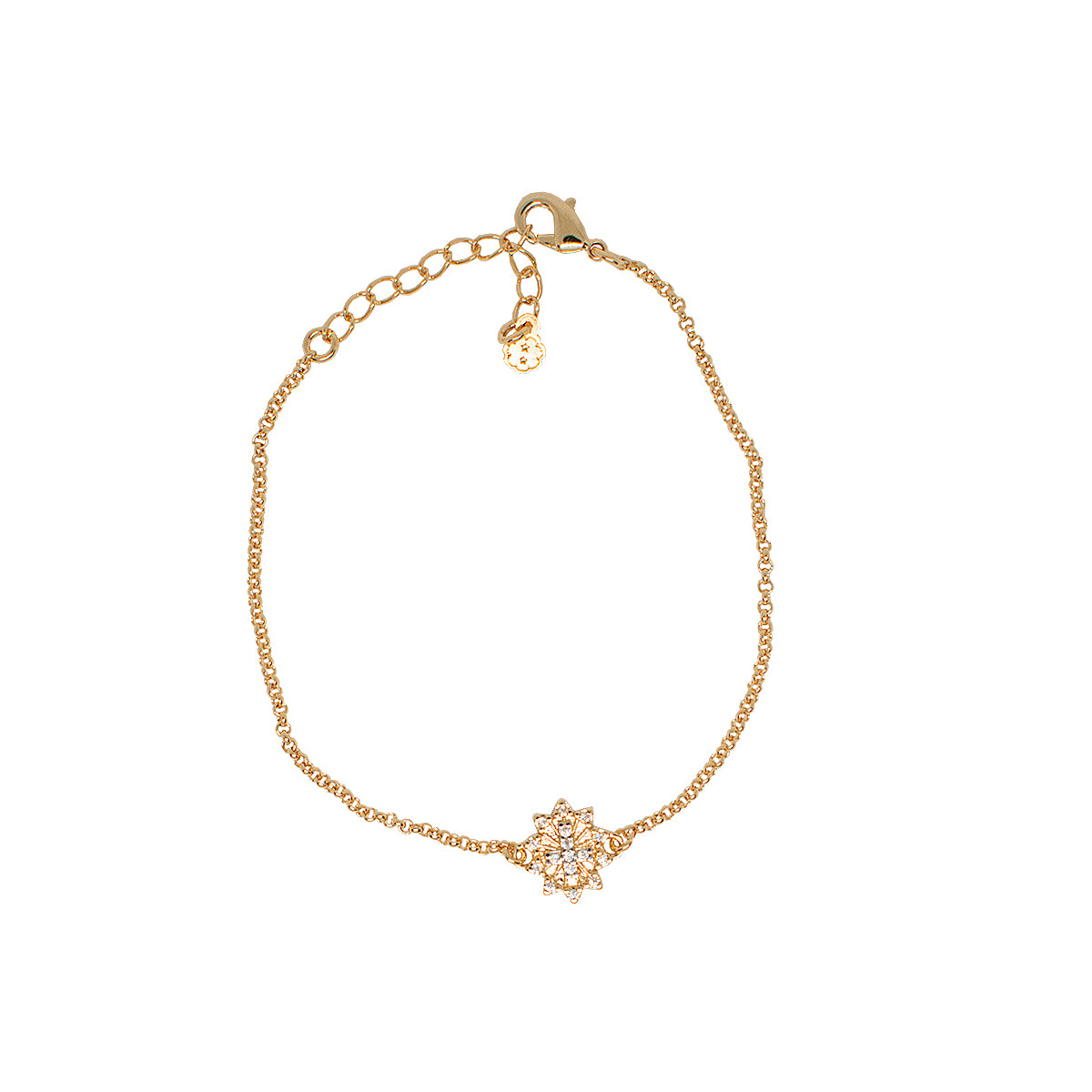 PULSEIRA CRUZ ILUMINADA OURO
