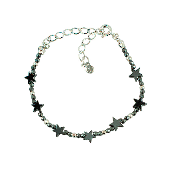 PULSEIRA CEU DE HEMATITA RODIO   *