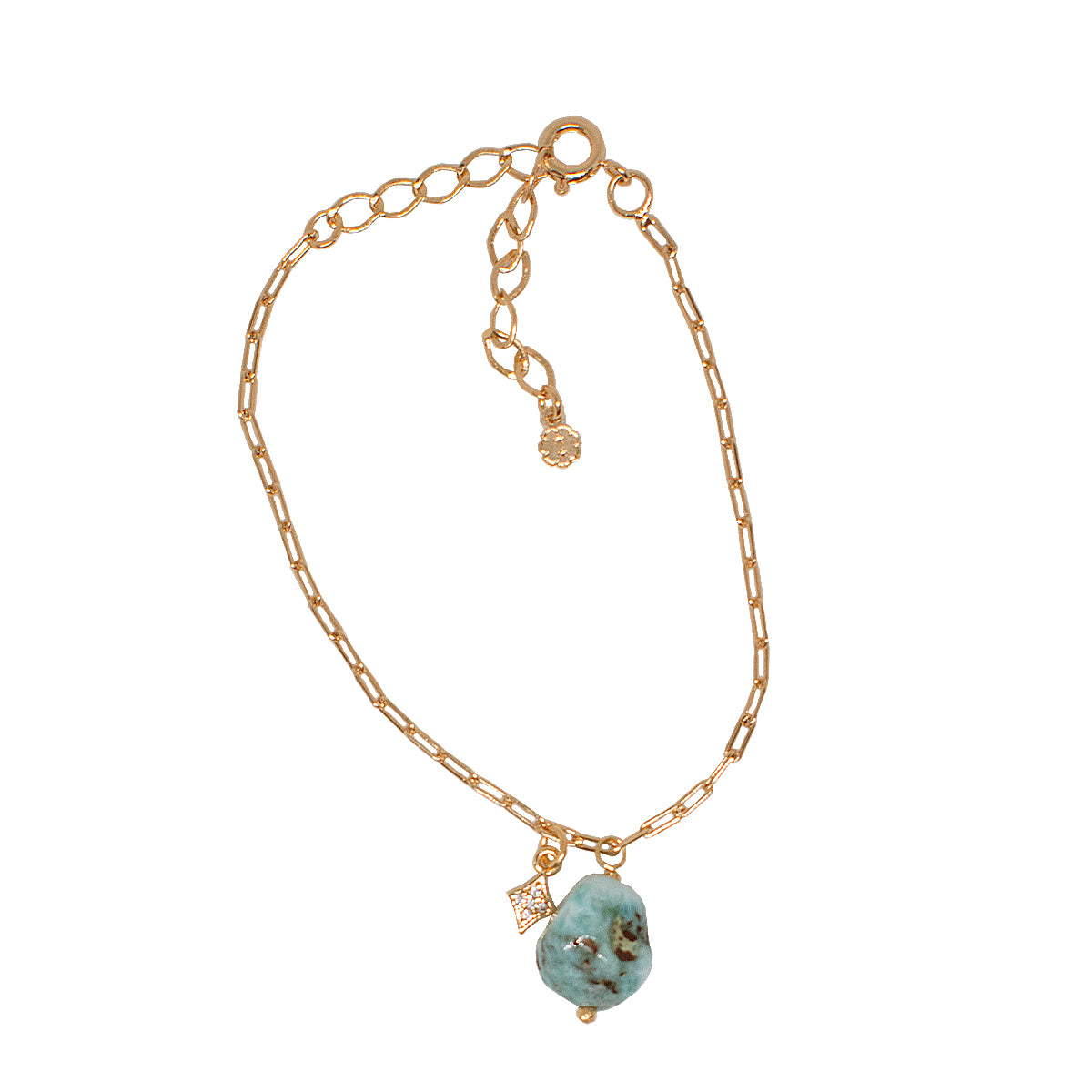 Pulseira Larimar Shine Ouro - Anilú