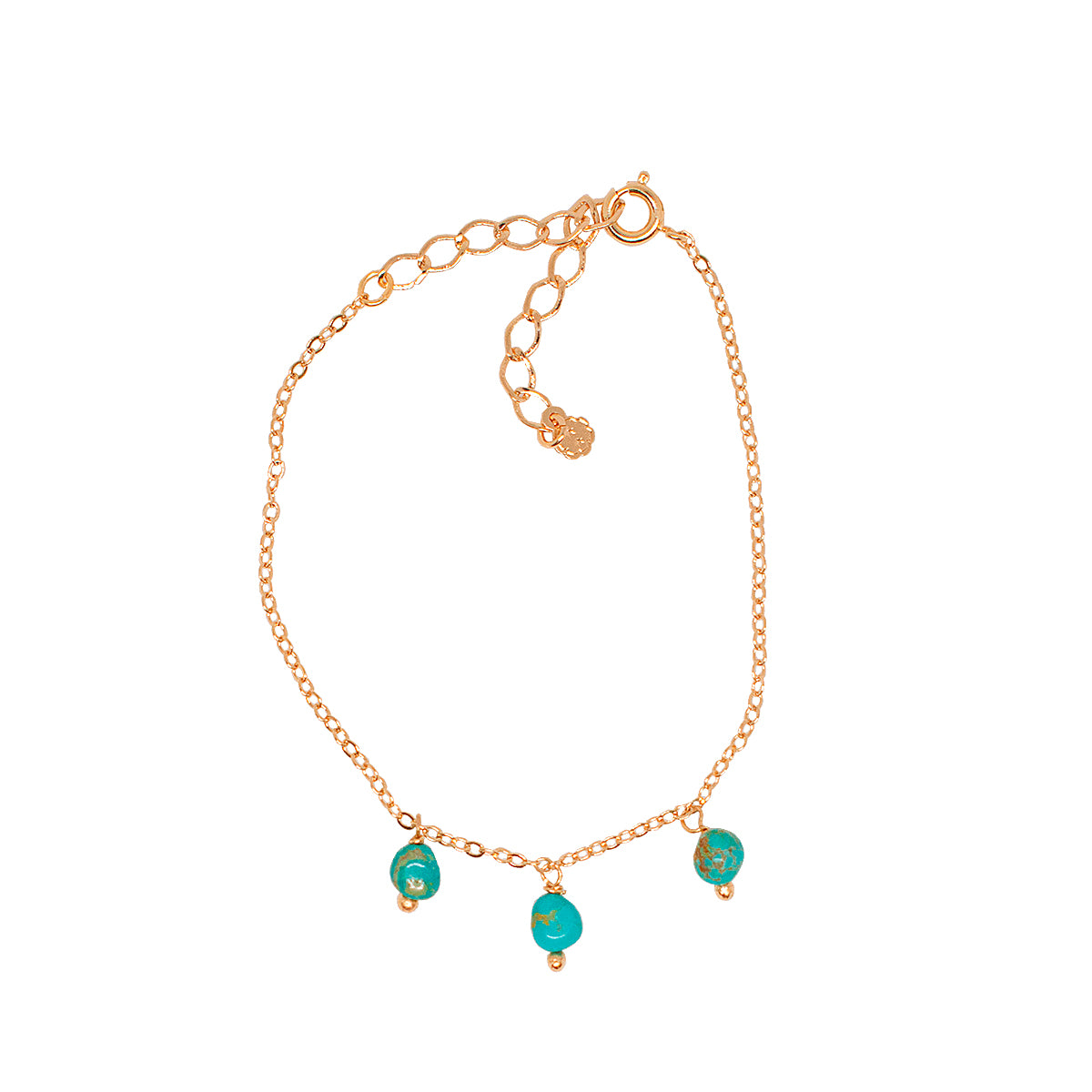 PULSEIRA ANI TURQUESA OURO - Anilú
