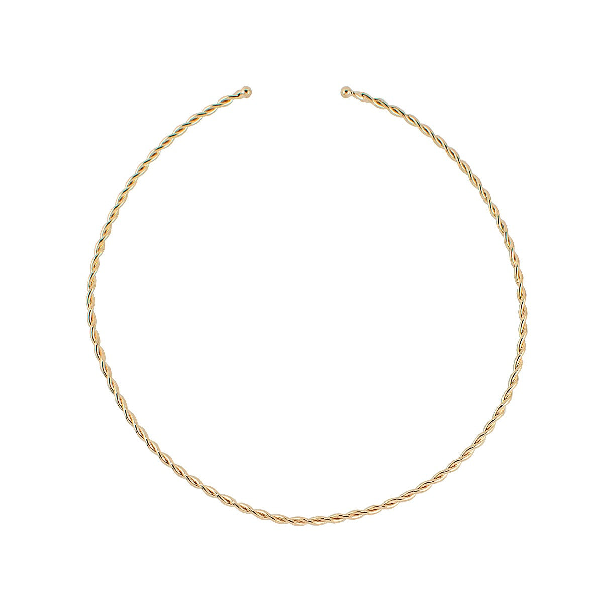 Choker Torcidinho Ouro Ajustável