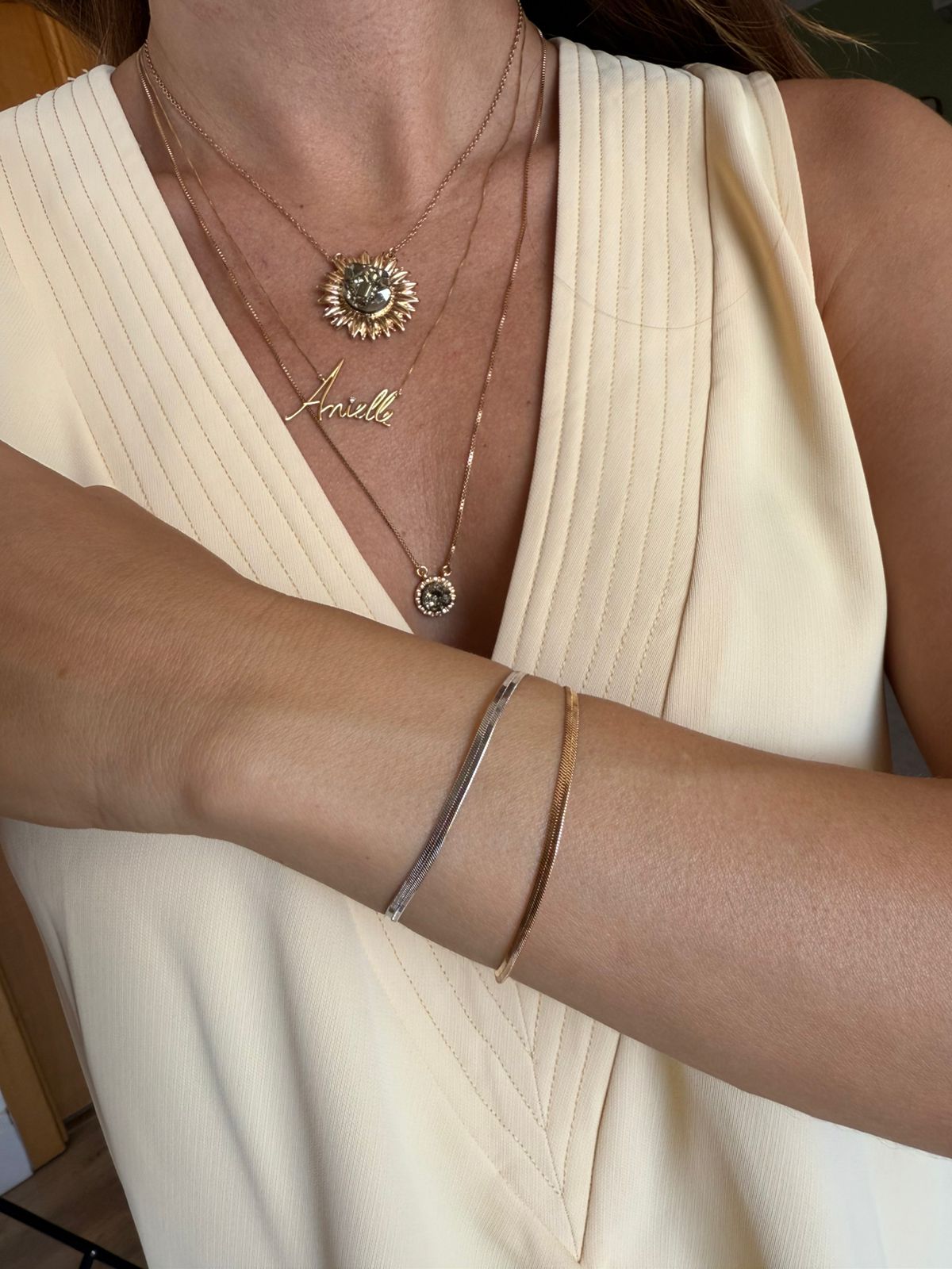 PULSEIRA SERPENTE RODIO - Anilú