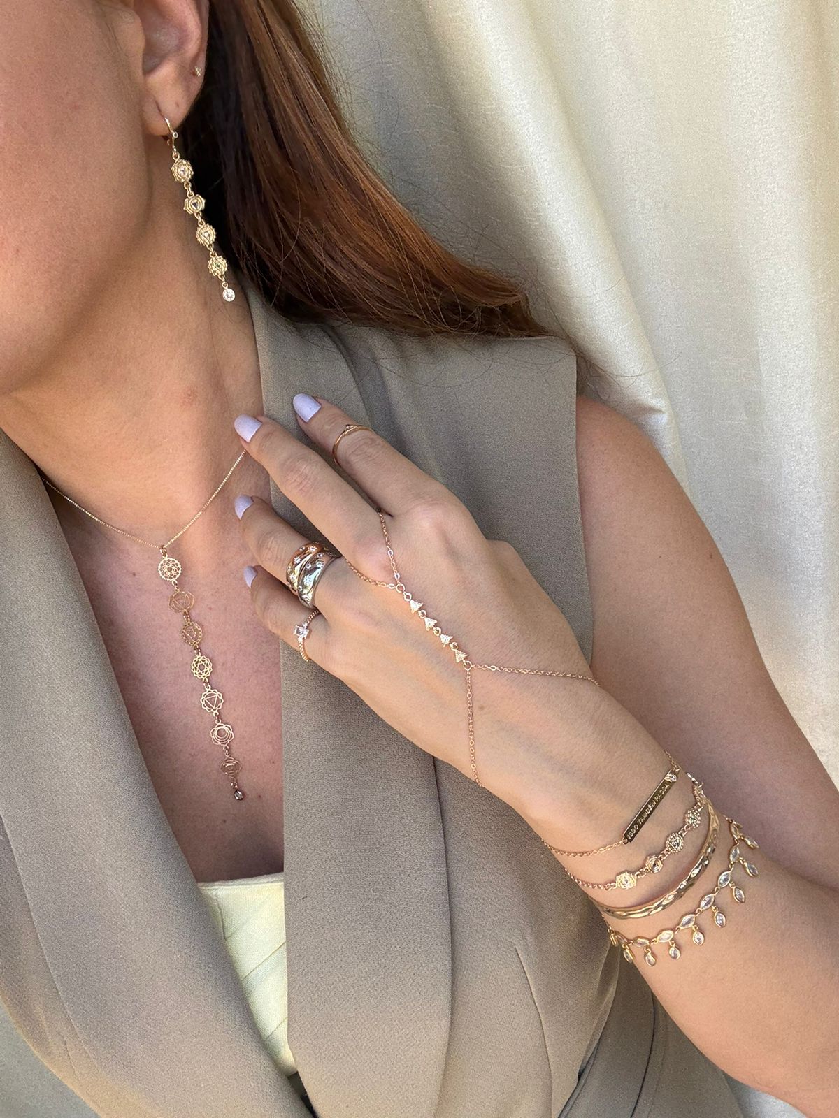 PULSEIRA DE MÃO EGITO OURO