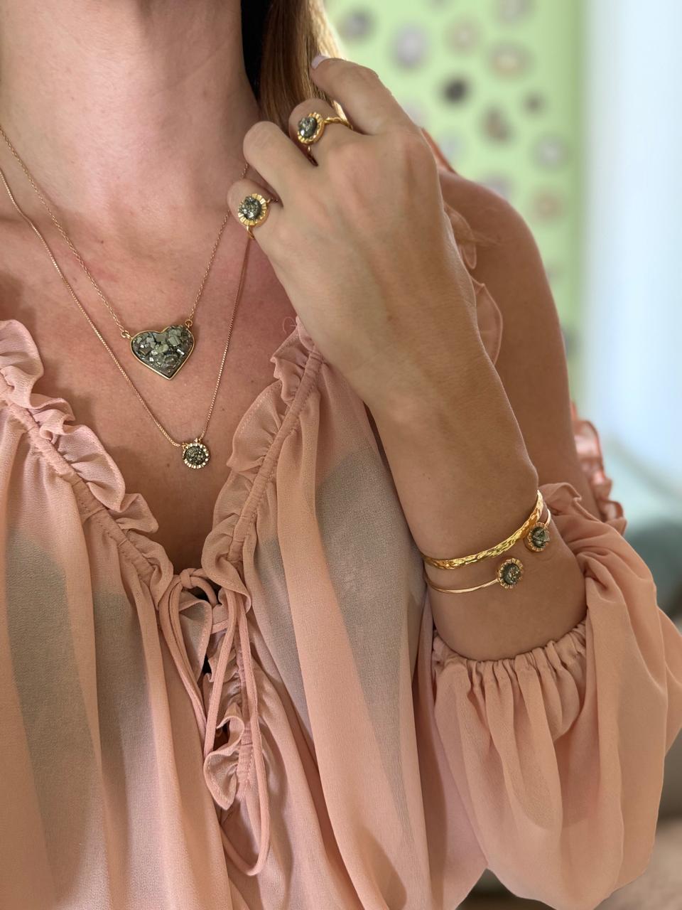 BRACELETE PIRITA SOLAR OURO