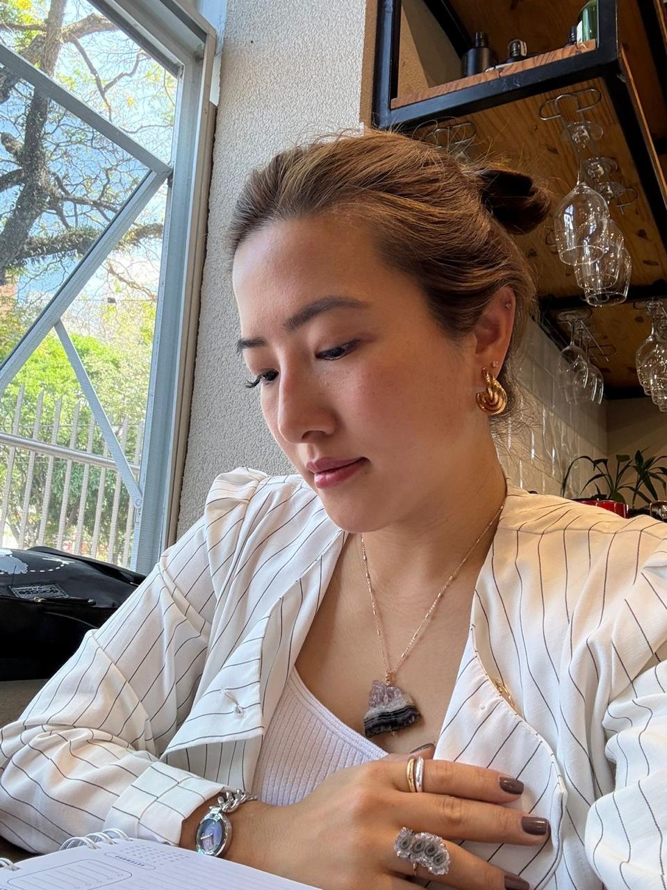 ANEL DRUZA AMETISTA OURO