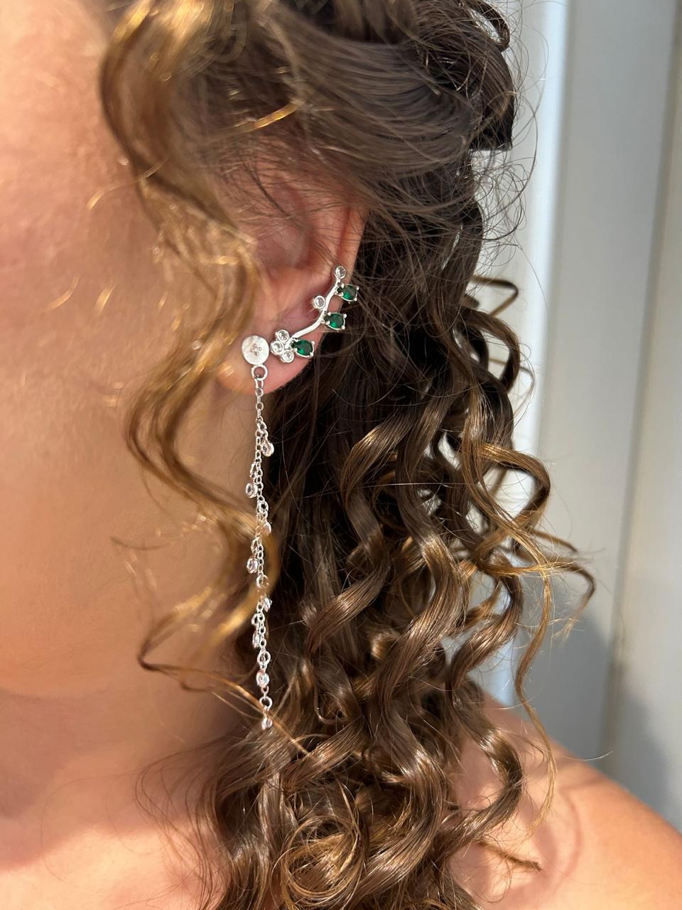 EARCUFF FLORESCER VERDE RÓDIO