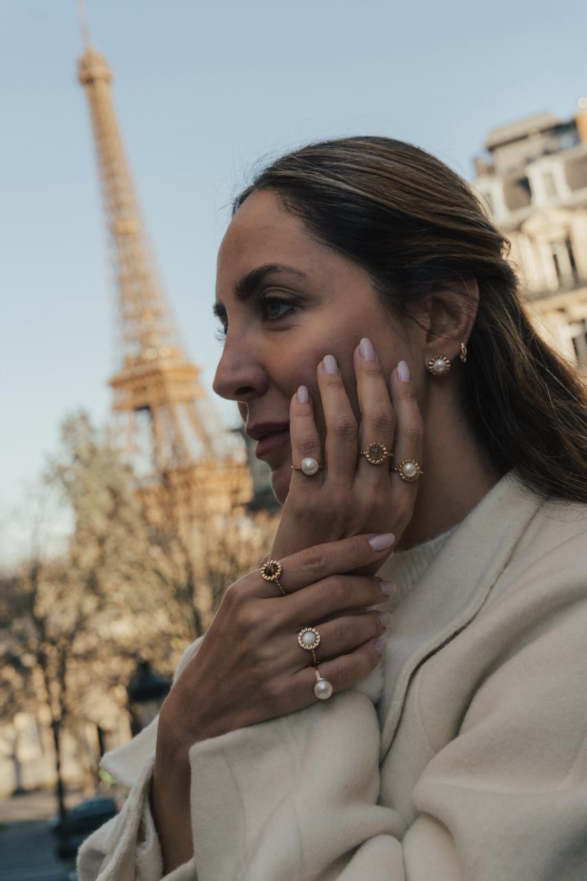 ANEL RAIAR PÉROLA OURO AJUSTÁVEL - Anilú