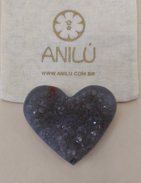 CORAÇÃO DRUZA DE AMETISTA