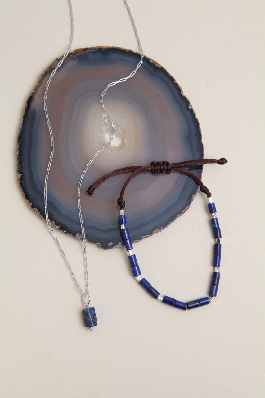 Colar Masculino Lapis Lazuli