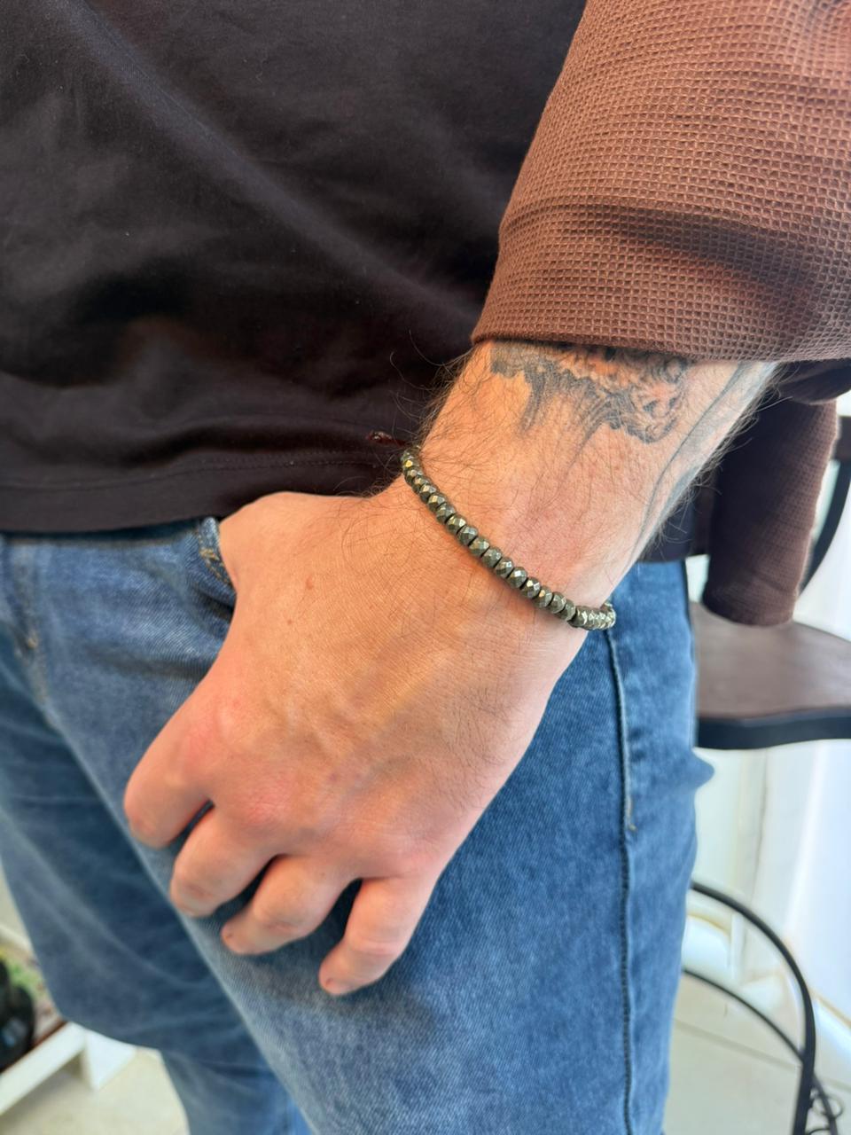Pulseira Masculina Pirita