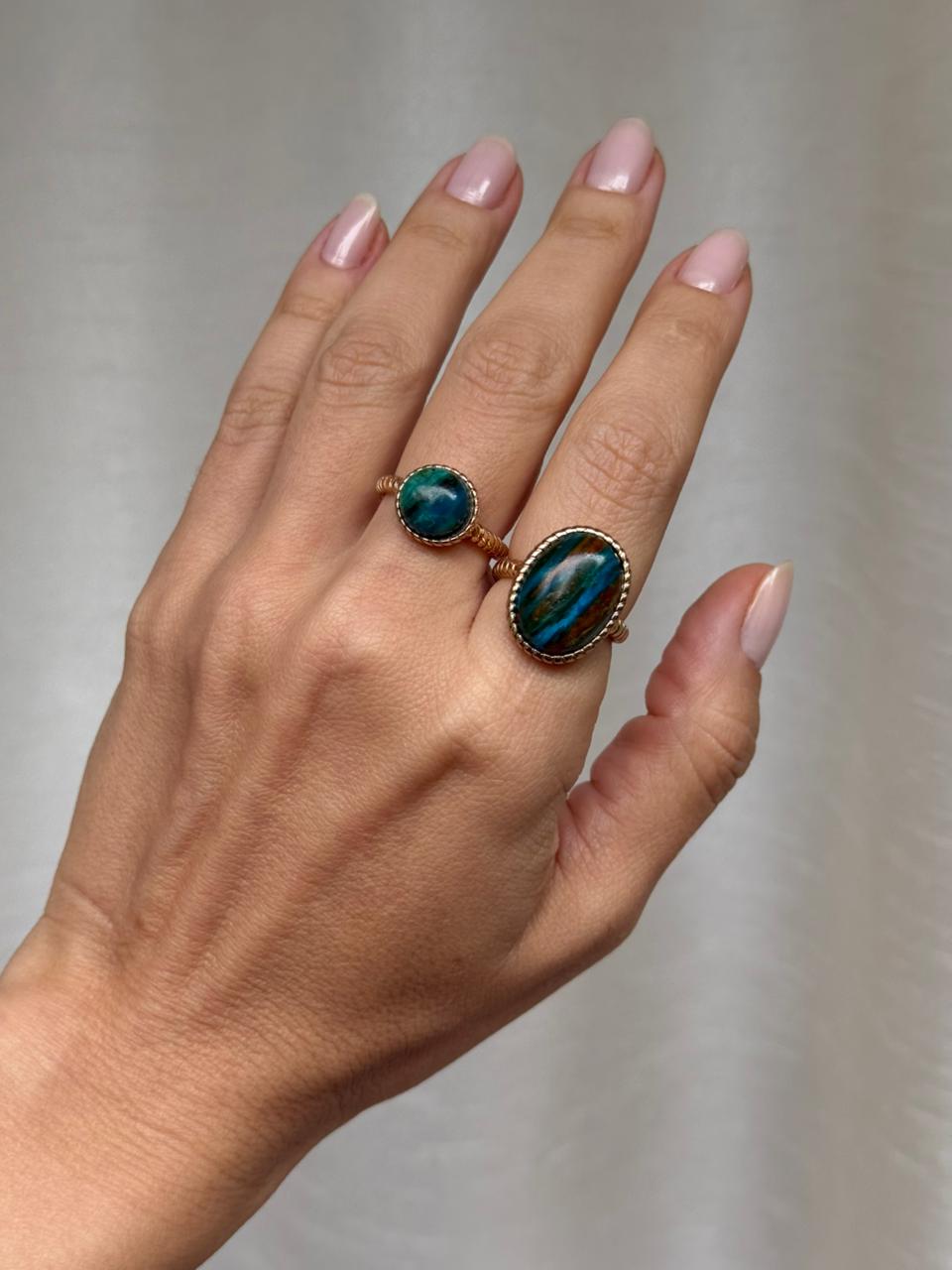 Anel amor proprio Opala Chilena