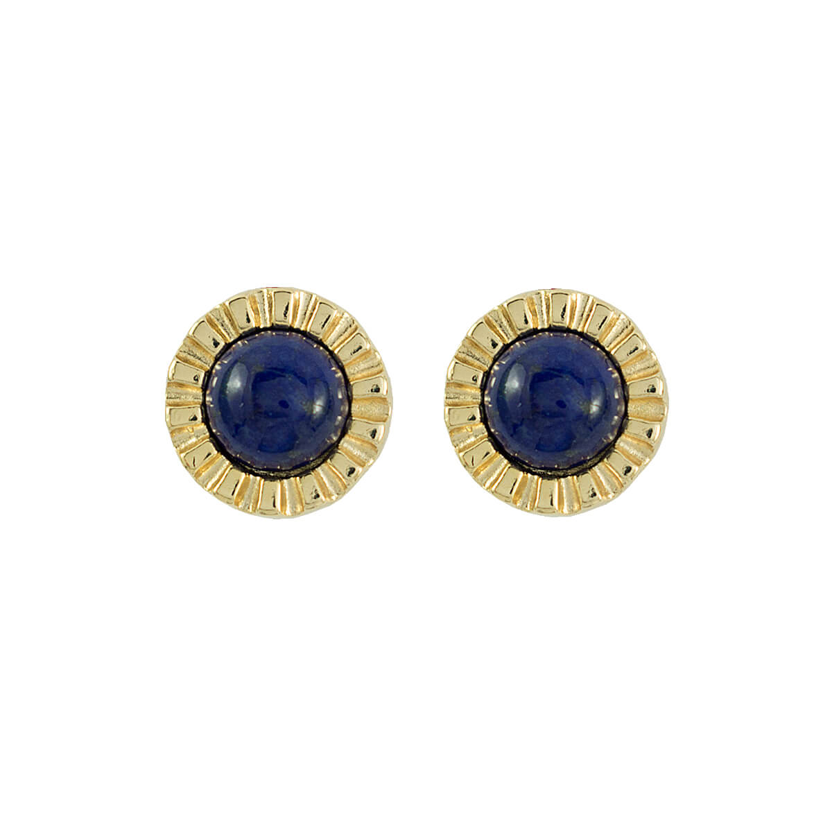 BRINCO RAIAR LAPIS LAZULI OURO