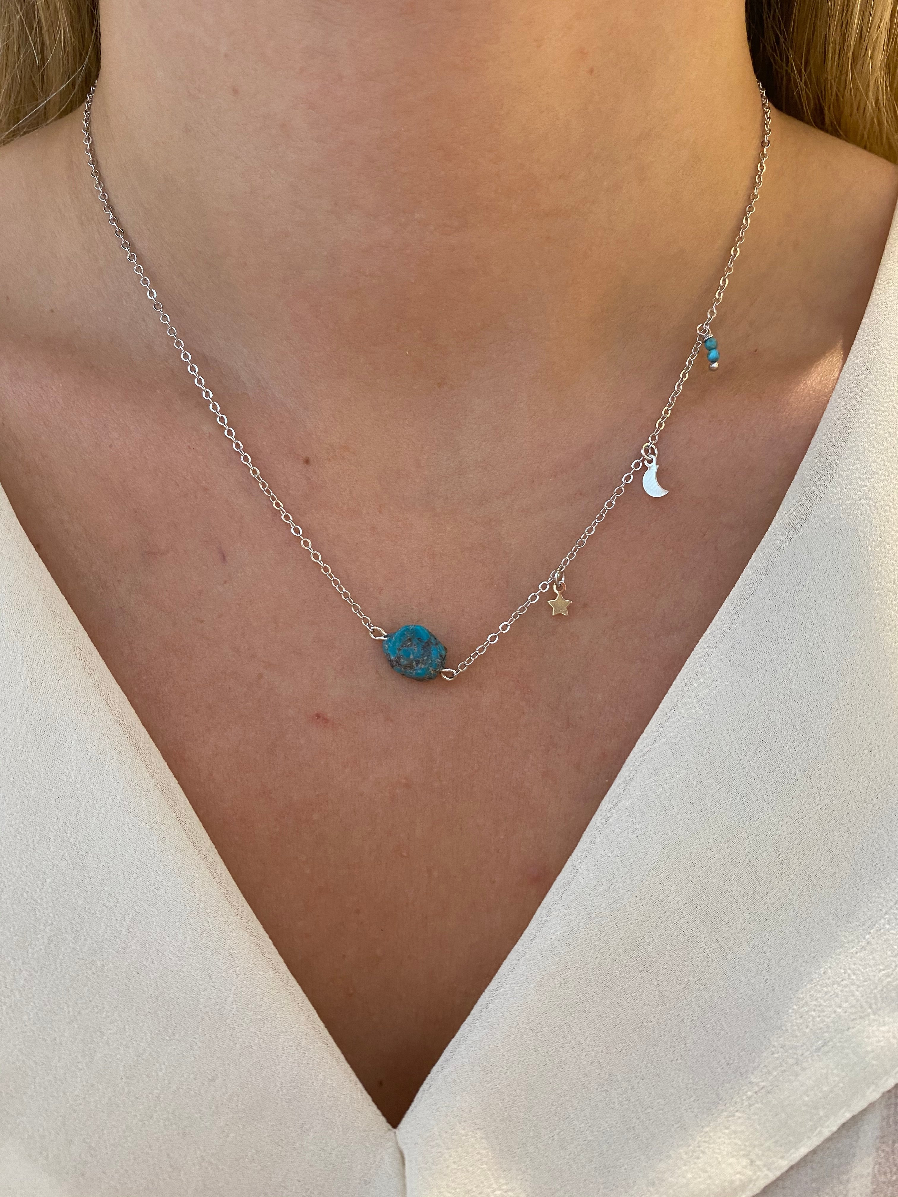 CHOKER PETIT SKY TURQUESA RODIO