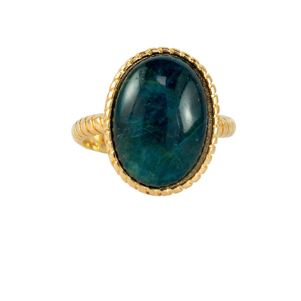 ANEL  AMOR PRÓPRIO APATITA OURO AJUSTÁVEL