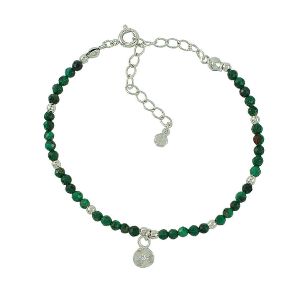 PULSEIRA MINI MALAQUITA RÓDIO